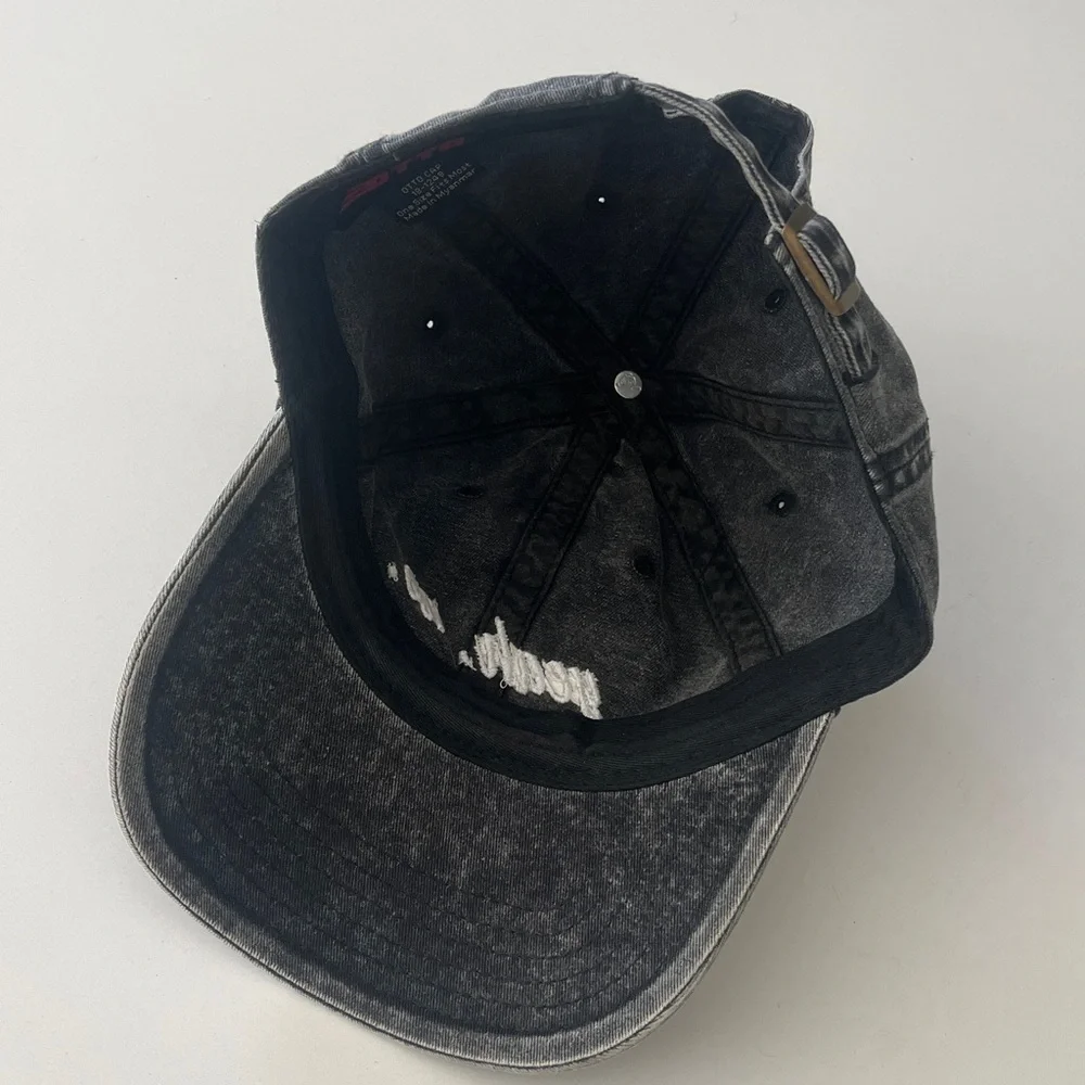 OTTO Black Denim Cap with Embroidered Logo - Picture 4 of 6